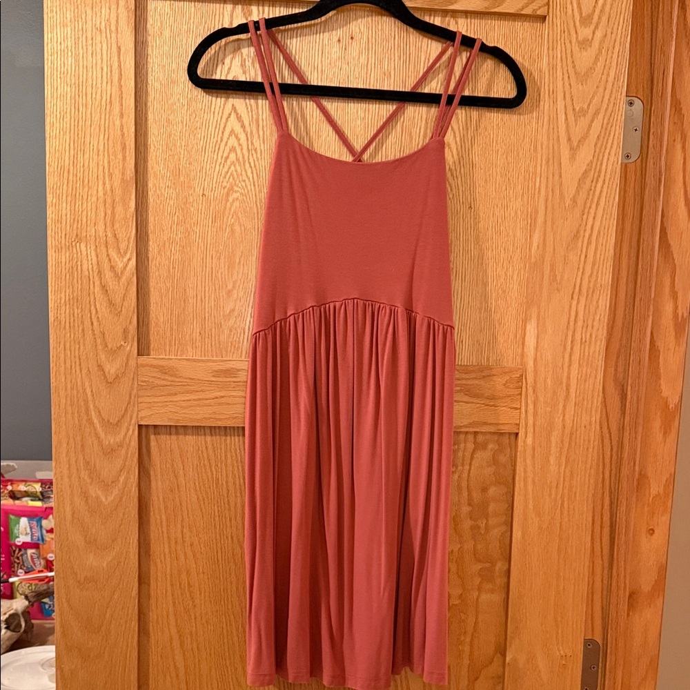 Old Navy Burnt orange strappy dress with pockets - worn once